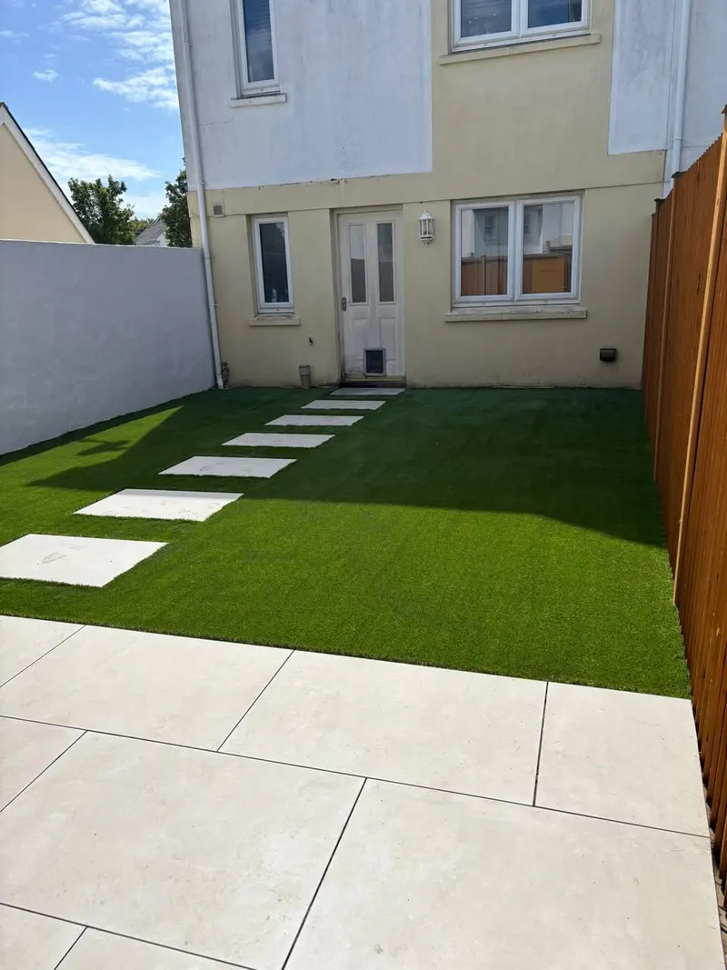 Back Garden Patio & Lawn